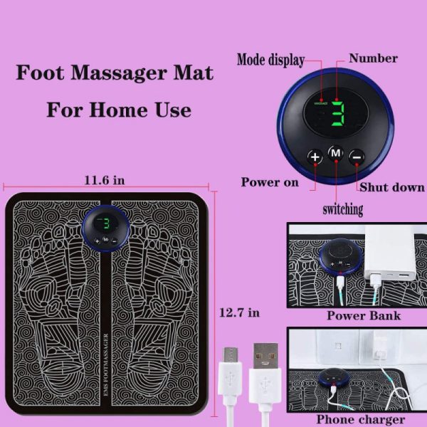 Mini Magic Portable Foot Massager for Muscle Relief and Relaxation