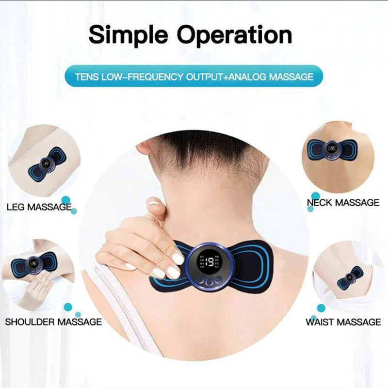 Butterfly Portable Electric Neck Massager Mini